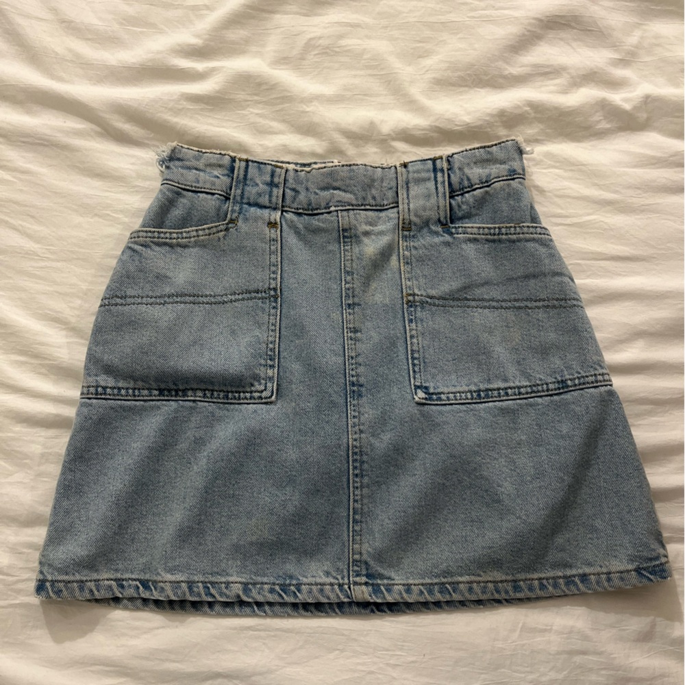 BDG Light Wash Denim Skirt